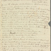 Mary Skinner to Jane Porter, autograph letter signed