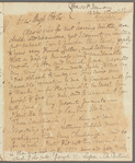 Lady Charlotte Bury to Jane Porter, autograph letter signed