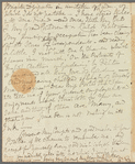 Lady Charlotte Bury to Jane Porter, autograph letter signed