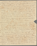 Mary Skinner to Jane Porter, autograph letter signed
