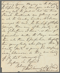 Julia Errington to Robert Ker Porter, autograph letter signed