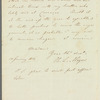 H. L. Meijer to Jane Porter, autograph letter signed