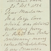 Henry Downes to Jane Porter, autograph letter signed