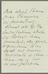 Henry Downes to Jane Porter, autograph letter signed