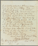 Henry Downes to Robert Ker Porter, autograph letter signed