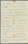 William Wood to Jane Porter, autograph letter signed