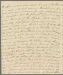 Mary Skinner to Jane Porter, autograph letter signed