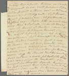 Mary Skinner to Jane Porter, autograph letter signed