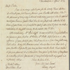 Henry Angelo to Jane Porter, autograph letter signed