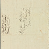 Eliza Porter to Jane Porter, autograph letter signed