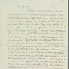 Sir Charles Throckmorton to Jane Porter, autograph letter signed