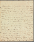Mary Skinner to Jane Porter, autograph letter signed