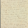 Mary Skinner to Jane Porter, autograph letter signed