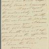 Mary Frances Howley to Jane Porter, autograph letter signed