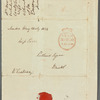 Mary Frances Howley to Jane Porter, autograph letter signed