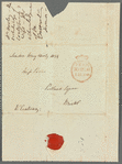 Mary Frances Howley to Jane Porter, autograph letter signed