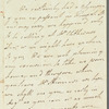 Jane Clitherow to Jane Porter, autograph letter signed