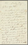 Jane Clitherow to Jane Porter, autograph letter signed
