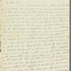 Selina Davenport to Jane Porter, autograph letter signed