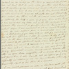 Selina Davenport to Jane Porter, autograph letter signed
