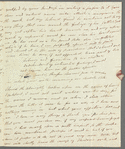 Selina Davenport to Jane Porter, autograph letter signed