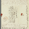 Selina Davenport to Jane Porter, autograph letter signed