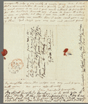 Selina Davenport to Jane Porter, autograph letter signed