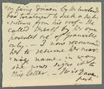 Jane Porter, note on Selina Davenport's name