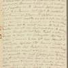 Mary Skinner to Jane Porter, autograph letter signed