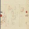 Mary Skinner to Jane Porter, autograph letter signed