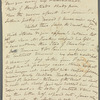 Mary Skinner to Jane Porter, autograph letter signed