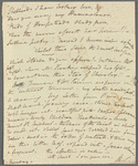 Mary Skinner to Jane Porter, autograph letter signed