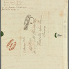 Mary Skinner to Jane Porter, autograph letter signed