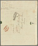 Mary Skinner to Jane Porter, autograph letter signed