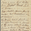 Mary Skinner to Jane Porter, autograph letter signed