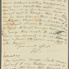 Mary Skinner to Jane Porter, autograph letter signed