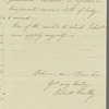 Robert Southey to "Dear Sir," autograph letter signed