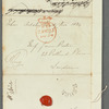 Hannah Maria Theresa Spicer to Jane Porter, letter cover (empty)