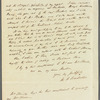 William Hart Coleridge to Jane Porter, autograph letter signed