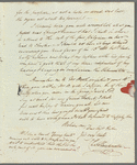 Sir Charles Throckmorton to Jane Porter, autograph letter signed