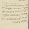 Alexander von Humboldt to John Murray, letter (copy)