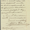 Alfred Turner to Jane Porter, autograph letter signed