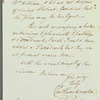 Sir Charles Throckmorton to Jane Porter, autograph letter signed