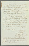 Sir Charles Throckmorton to Jane Porter, autograph letter signed