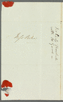 Sir Charles Throckmorton to Jane Porter, autograph letter signed