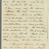 H. West to Hannah Maria Theresa Spicer, autograph letter signed