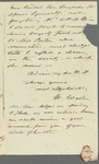 H. West to Hannah Maria Theresa Spicer, autograph letter signed