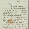 George Hamilton Gordon, Lord Aberdeen to Jane Porter, autograph letter signed