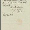 George Hamilton Gordon, Lord Aberdeen to Jane Porter, autograph letter signed