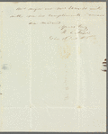 H. L. Meijer to Jane Porter, autograph letter signed
